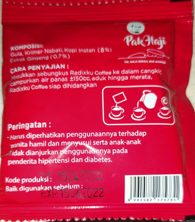 Tentang Peringatan di Kemasan RADIXKU
