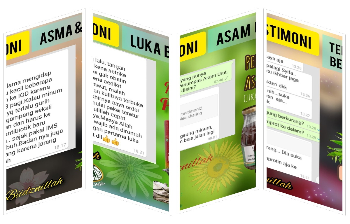 Testimoni Asma dan Alergi, Asam Urat, Luka Bakar dan Telinga Berdengung