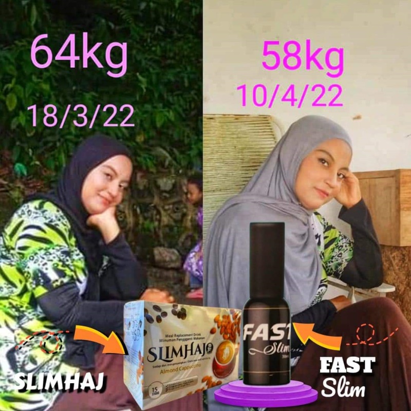 Testimoni Turun berat badan dari 64 kg ke 58 kg dalam waktu 3 pekan